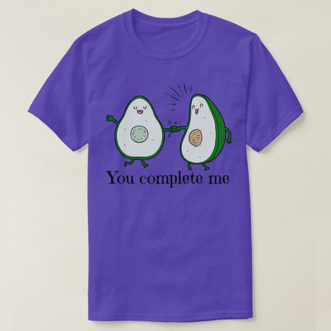 Camiseta Me completaste las palabras de aguacate (Diseño del anverso)