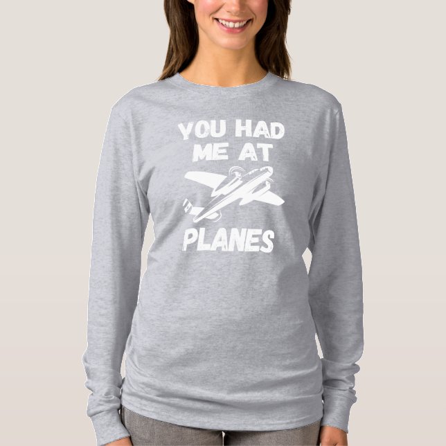 Camiseta Me conquistaste con aviones Tipografía, Segunda Gu (Anverso)
