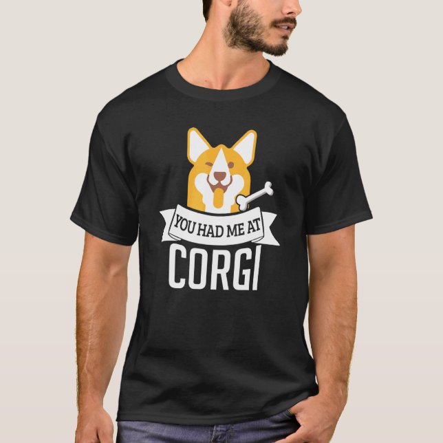 Camiseta Me conquistaste con Corgi Cita de perro (Anverso)