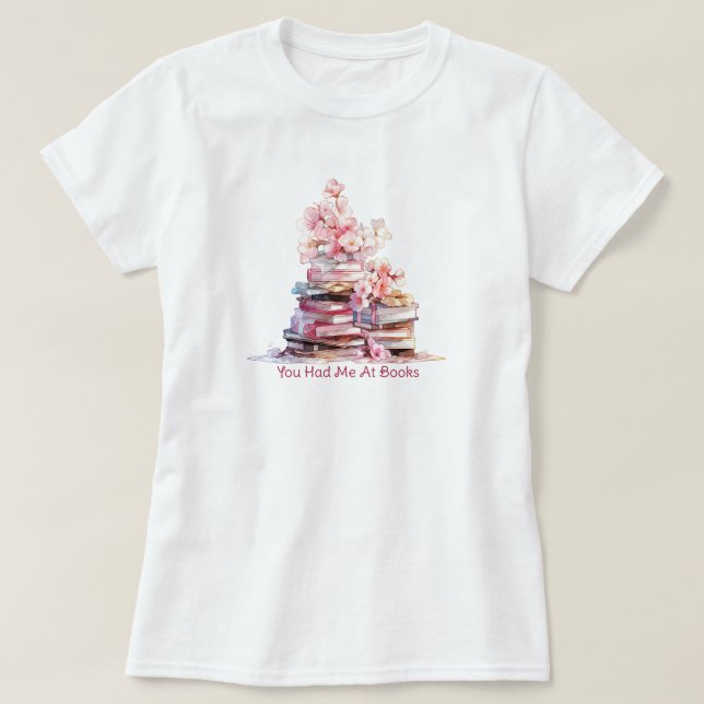 Camiseta Me conquistaste con libros (Diseño del anverso)