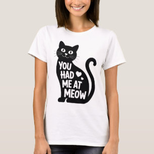 Camiseta Me conquistaste con Miau - Mujeres Divertidas