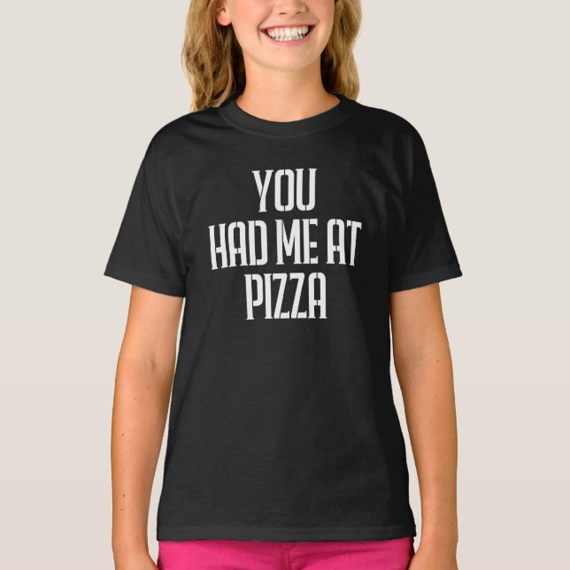 Camiseta Me Conquistaste Con Pizza (Anverso)