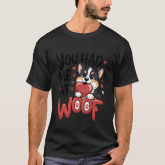 Camiseta Me conquistaste con tu ladrido Corgi adorable Amor