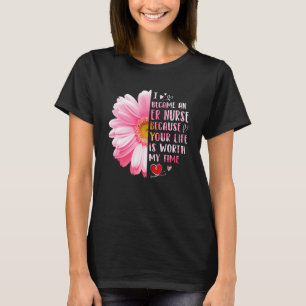 Camiseta Me convertí en enfermera de urgencias porque tu vi