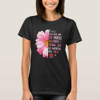 Camiseta Me convertí en enfermera de urgencias porque tu vi