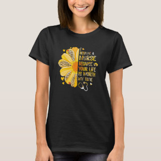Camiseta Me convertí en enfermera porque tu vida vale mi ti