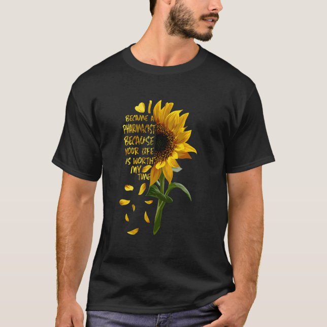 Camiseta Me Convertí En Farmacéutico Porque Tu Vida Vale La (Anverso)