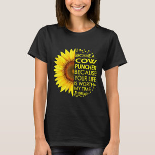 Camiseta Me convertí en girasol vaquero