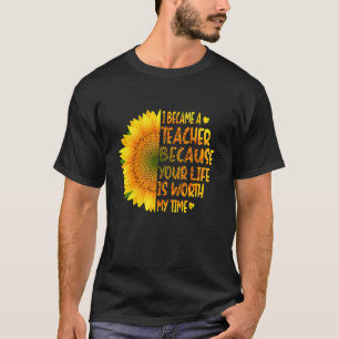 Camiseta me convertí en maestro porque tu vida vale mi t