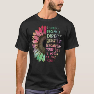 Camiseta Me convertí en personal de apoyo directo Rainbow S