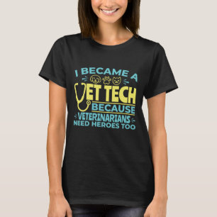 Camiseta Me convertí en técnico veterinario Cita divertida