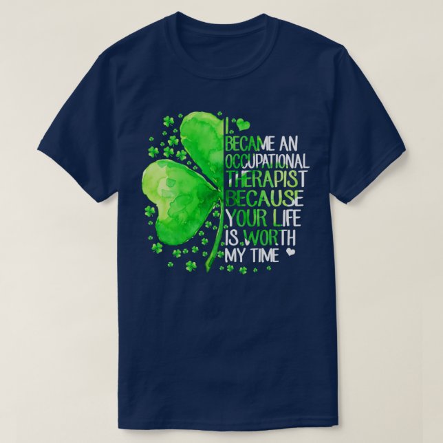 Camiseta Me convertí en terapeuta ocupacional (Diseño del anverso)