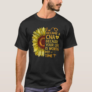 Camiseta Me Convertí En Un CNA Porque Tu Vida Vale Mi Tiemp