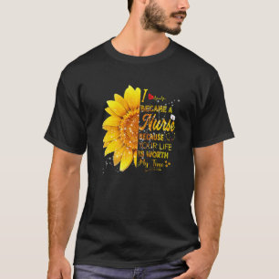 Camiseta Me convertí en una enfermera Girasol Día de la enf