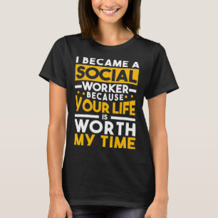 Camiseta Me Convirtí En Un Funda De Trabajo Social Manager