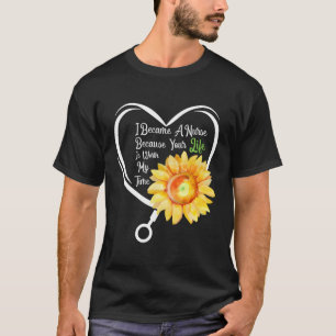 Camiseta Me Convirtí En Una Enfermera Porque Tu Vida Vale M