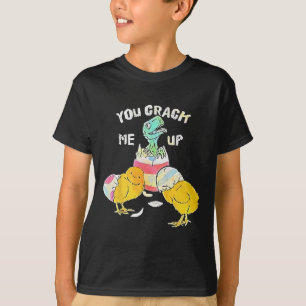 Camiseta Me Crack Con Dino Egg Funny Easter