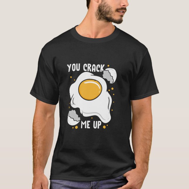 Camiseta Me Crack Con Huevos De Huevos De Huevos Fritos Al  (Anverso)