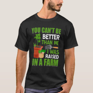 Camiseta Me Criaron En El Gráfico Del Tractor Agrícola