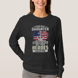 Camiseta Me Crió Mi Héroe, Ee. Us. Na Vy... Orgullosa Hija 