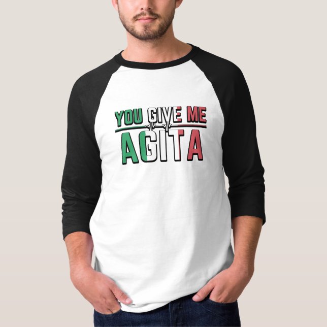 Camiseta Me Dan Agita|Stunad Y Agita Humor Regalos T-S (Anverso)