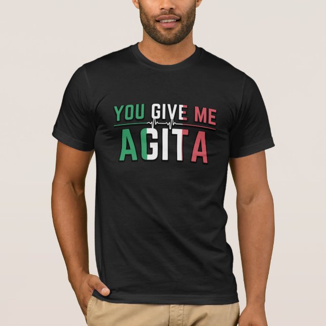 Camiseta Me Dan Agita|Stunad Y Agita Humor Regalos T-S (Anverso)