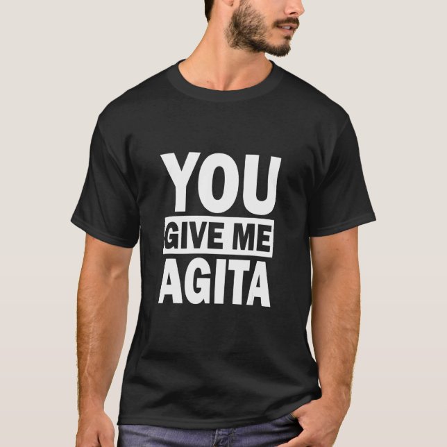 Camiseta Me das Agita Humor Cita Italiana 6 (Anverso)