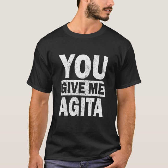 Camiseta Me das Agita Humor Cita Italiana 8 (Anverso)