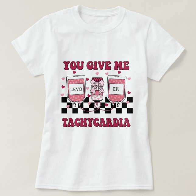 Camiseta me das taquicardia (Diseño del anverso)