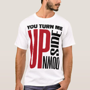 Camiseta Me das vuelta al rojo negro carta de amor arte