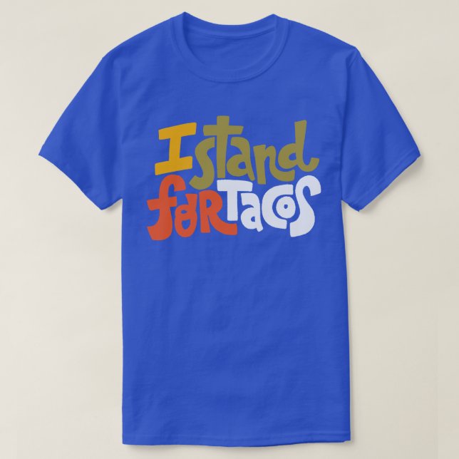 Camiseta Me Defiendo A Los Tacos (Diseño del anverso)
