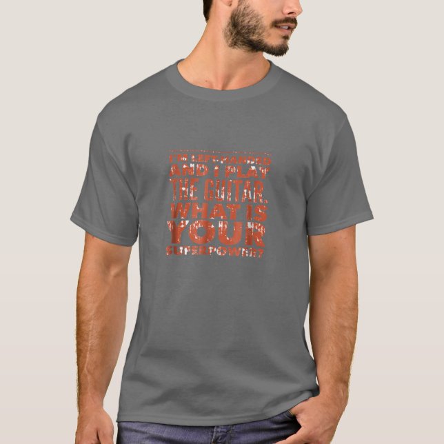 Camiseta Me dejo con la mano y toco la guitarra divertida i (Anverso)