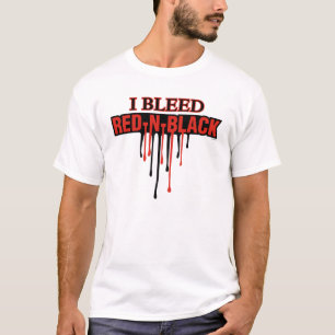 Camiseta Me desangro rojo y negro