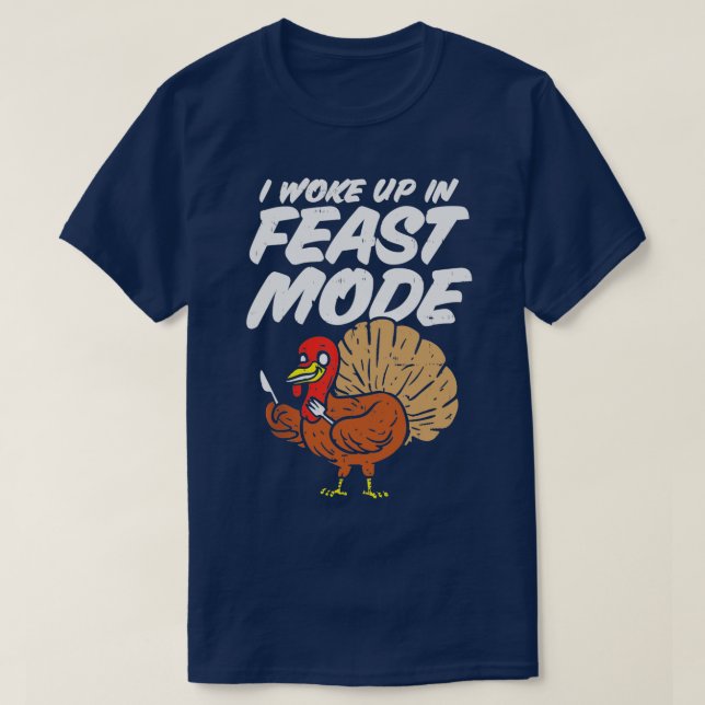 Camiseta Me desperté en el modo de fiesta gracioso Acción d (Diseño del anverso)