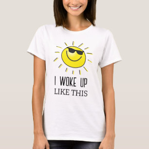 Camiseta Me desperté - sol lindo