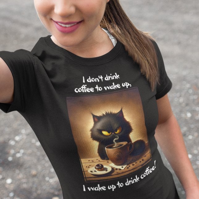 Camiseta ¡Me Despierto Para Beber Café! (Subido por el creador)