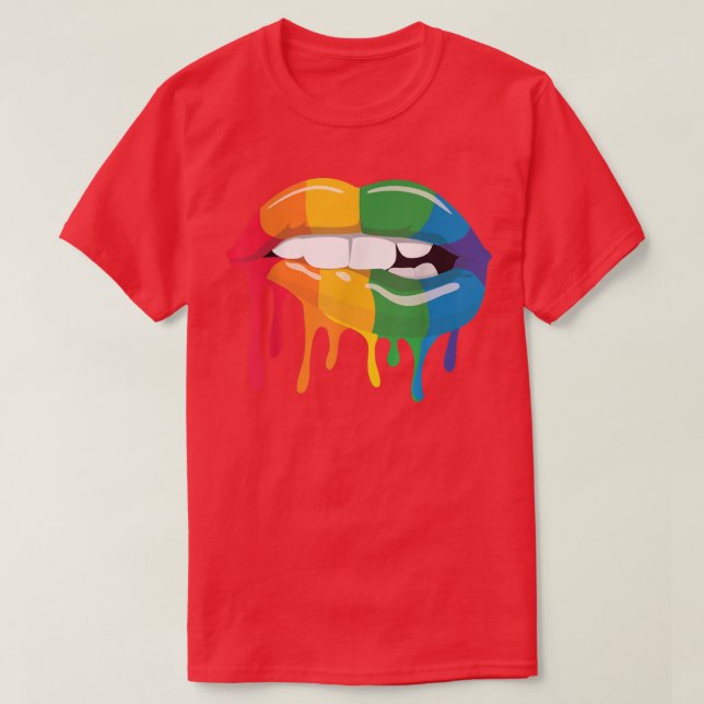Camiseta Me di cuenta de que es mi orgullo LGBT de los labi (Diseño del anverso)