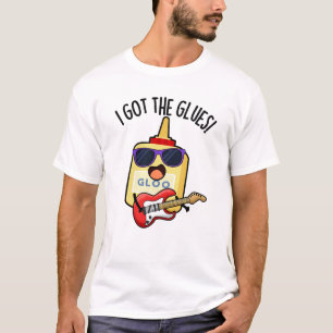 Camiseta Me Dieron Los Pegamentos Chiste Azul Pun 