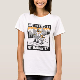 Camiseta Me dieron un ped por mi hija Divertido esquí Papá