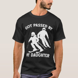 Camiseta Me dieron un ped por mi hija divertido padre esqui