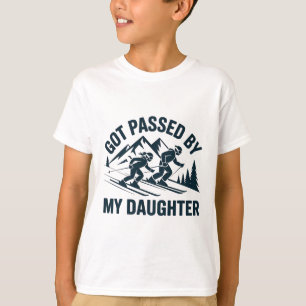 Camiseta Me dieron un ped por mi hija Papá esquiador divert