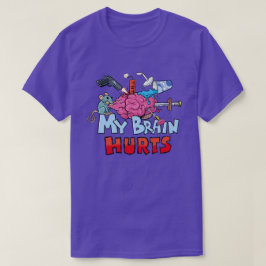 Camiseta Me Duele El Cerebro Humor Oscuro
