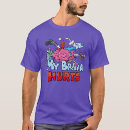 Camiseta Me Duele El Cerebro Humor Oscuro
