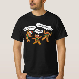 Camiseta Me duele el culo Navidades divertidos Cookie Ginge
