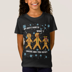 Camiseta Me duele el culo Navidades divertidos Cookie Ginge