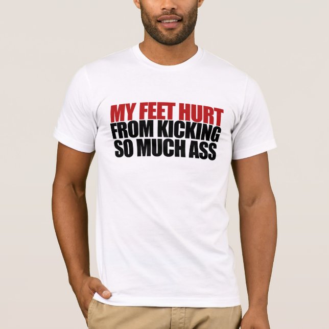 Camiseta Me duele el pie (Anverso)