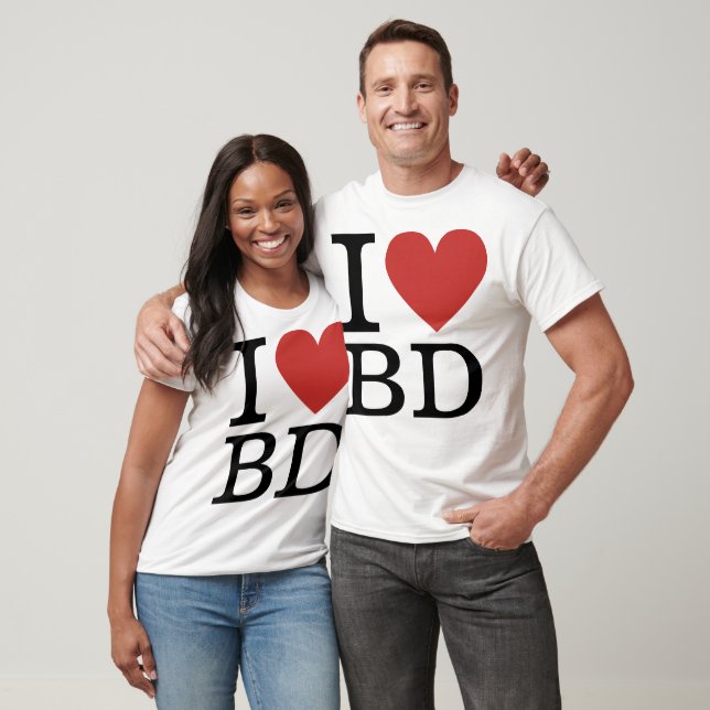 Camiseta Me ❤️ el BD (por los empleados del departamento de (Unisexo)