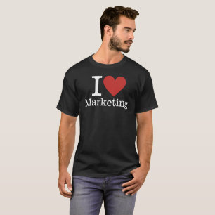 Camiseta Me ❤️ el Marketing para Empleados PERSONALIZADOS H