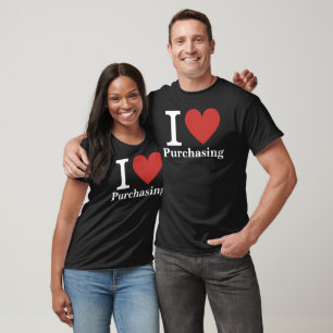 Camiseta Me ❤️ el PERSONALIZABLE de Compras (para empleados