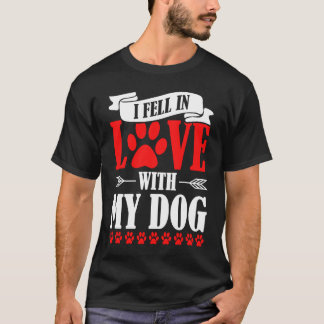 Camiseta Me enamoré de mi perro Día de San Valentín Mascota